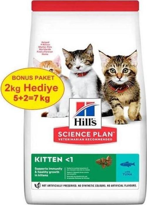 Kitten Ton Balıklı Yavru Kedi Maması 5 kg (+2 kg )