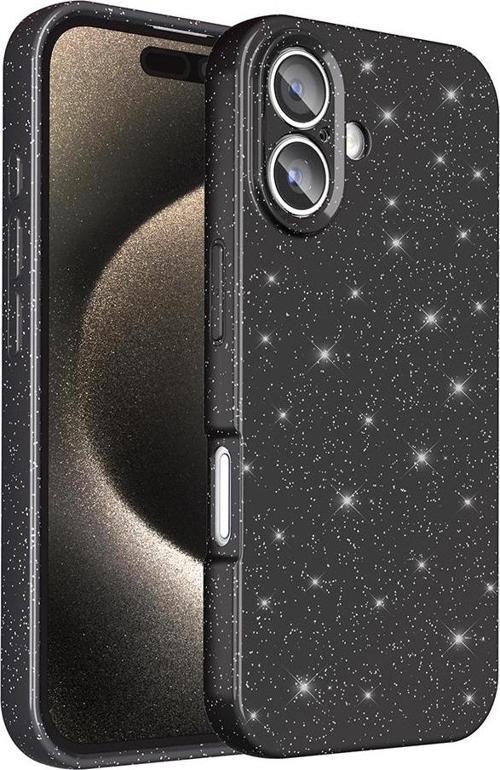 iPhone 16 Plus Uyumlu Kamera Korumalı Simli Parlak Yumuşak Silikon Kılıf