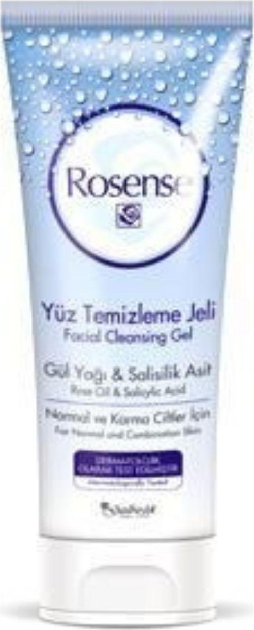 Yüz Temizleme Jeli 100 ml. Gül Yağı ve Salisilik Asit İçerikli Siyah Noktaları Temizler
