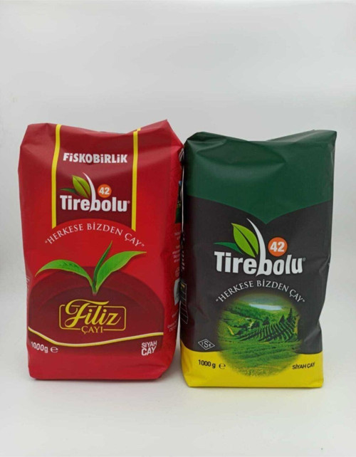 Filiz Çayı 1 Kg Ve Siyah Paket Çayı 1 Kg