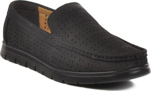 005 M Siyah Nubuk Hakiki Deri Erkek Günlük Ayakkabı