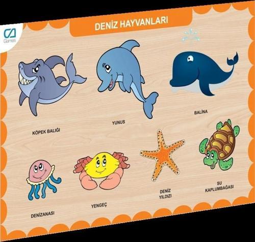 Nessiworld CAAHS-3212 CA GAMES AHŞAP DENİZ HAYVANLARI BUL-TAK