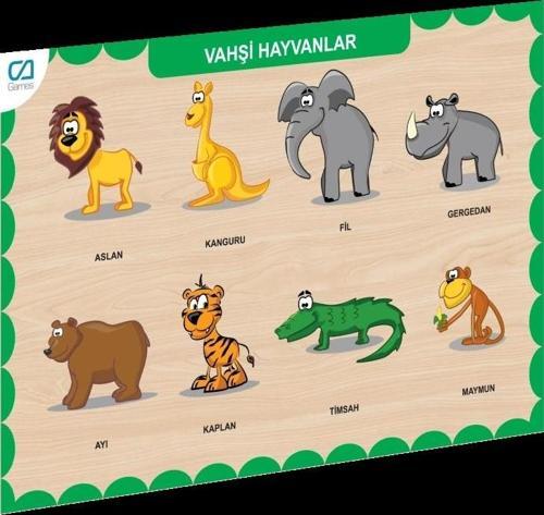 Nessiworld CAAHS-3213 CA GAMES AHŞAP VAHŞİ HAYVANLAR BUL-TAK