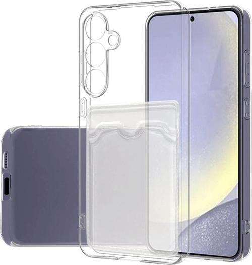 Samsung Galaxy S24 Kılıf Cardy Şeffaf Kartlık Cepli Kapak