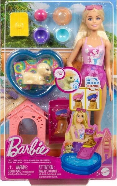 Nessiworld JBF35 Barbie Köpekçikle Havuz Partisi Oyun Seti