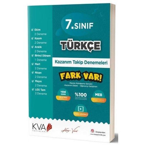 7. Sınıf Türkçe Kazanım Takip Denemeleri