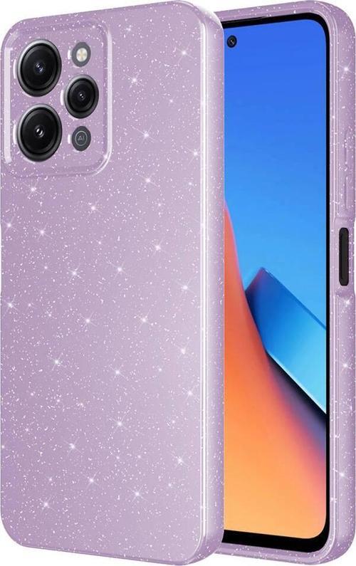 Xiaomi Redmi 12 Uyumlu Kamera Korumalı Simli Parlak Yumuşak Silikon Kılıf