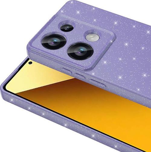 Xiaomi Redmi Note 13 Pro 4G Uyumlu Kamera Korumalı Simli Parlak Yumuşak Silikon Kılıf