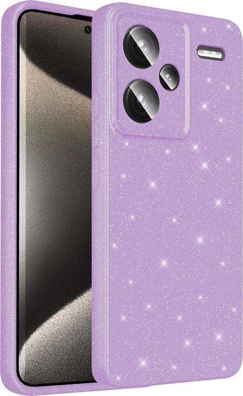 Xiaomi Redmi Note 13 Pro Plus 4G Uyumlu Kamera Korumalı Simli Parlak Yumuşak Silikon Kılıf