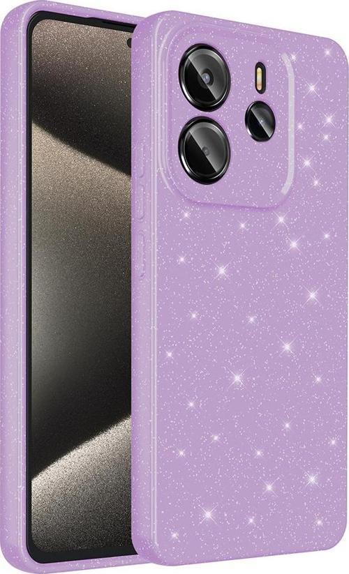 Xiaomi Redmi Note 14 Uyumlu Kamera Korumalı Simli Parlak Yumuşak Silikon Kılıf