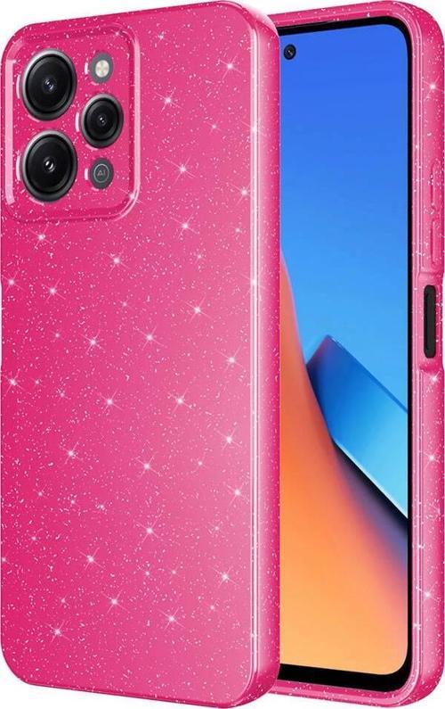 Xiaomi Redmi 12 Uyumlu Kamera Korumalı Simli Parlak Yumuşak Silikon Kılıf