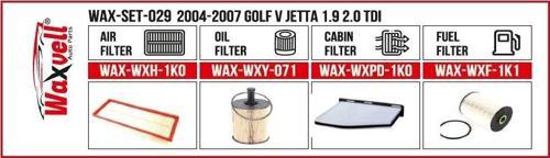 2004-2007 GOLF V JETTA 1.9 2.0 TDI  FİLTRE BAKIM SETİ
