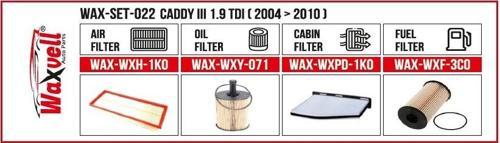 CADDY III 1.9 TDI FİLTRE BAKIM SETİ ( 2004 > 2010 )