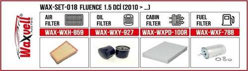 FLUENCE 1.5 DCİ FİLTRE BAKIM SETİ (2010 > …)