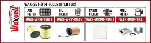 FOCUS III 1.6 TDCİ FİLTRE BAKIM SETİ