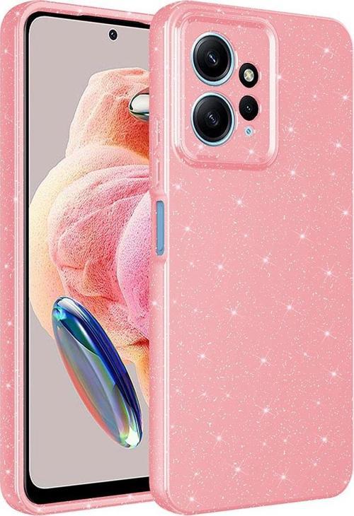 Xiaomi Redmi Note 12 4G Uyumlu Kamera Korumalı Simli Parlak Yumuşak Silikon Kılıf