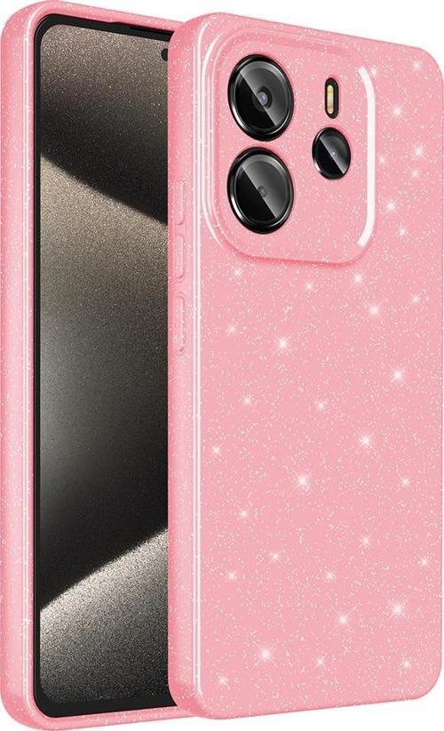 Xiaomi Redmi Note 14 Uyumlu Kamera Korumalı Simli Parlak Yumuşak Silikon Kılıf