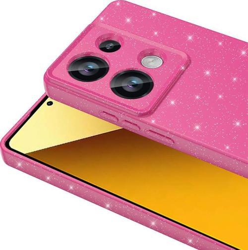 Xiaomi Redmi Note 13 Pro 4G Uyumlu Kamera Korumalı Simli Parlak Yumuşak Silikon Kılıf