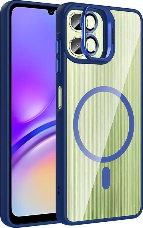 Samsung Galaxy A06 Uyumlu Kamera Standlı Lens Hediyeli Magsafe Wireless Şarj Özellikli Kılıf