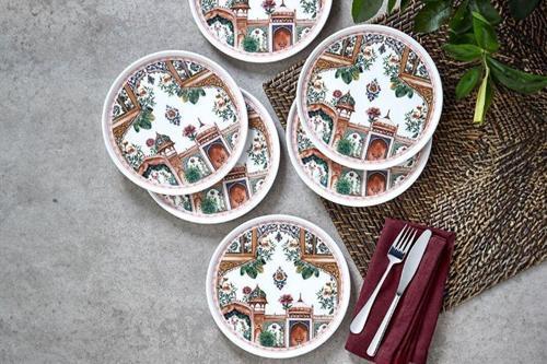 Nakkaş 6 Parça Pasta Tabağı Seti