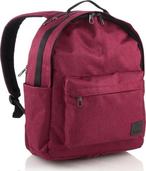 Hb1300-06 Çift Göz Sırt Çantası Bordo 8681506304957