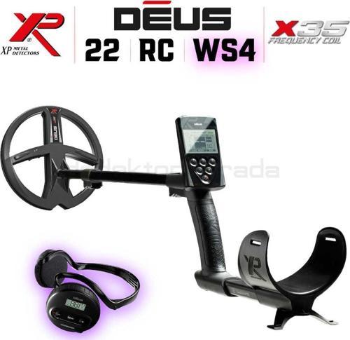 Deus Dedektör - 22,5cm X35 Başlık, WS4 Kulaklık, Ana Kontrol Ünitesi