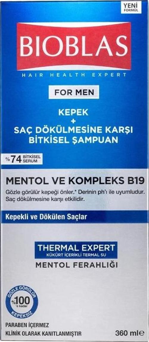 For Men Kepek + Saç Dökülmesine Karşı Şampuan 360 ml 3 Adet