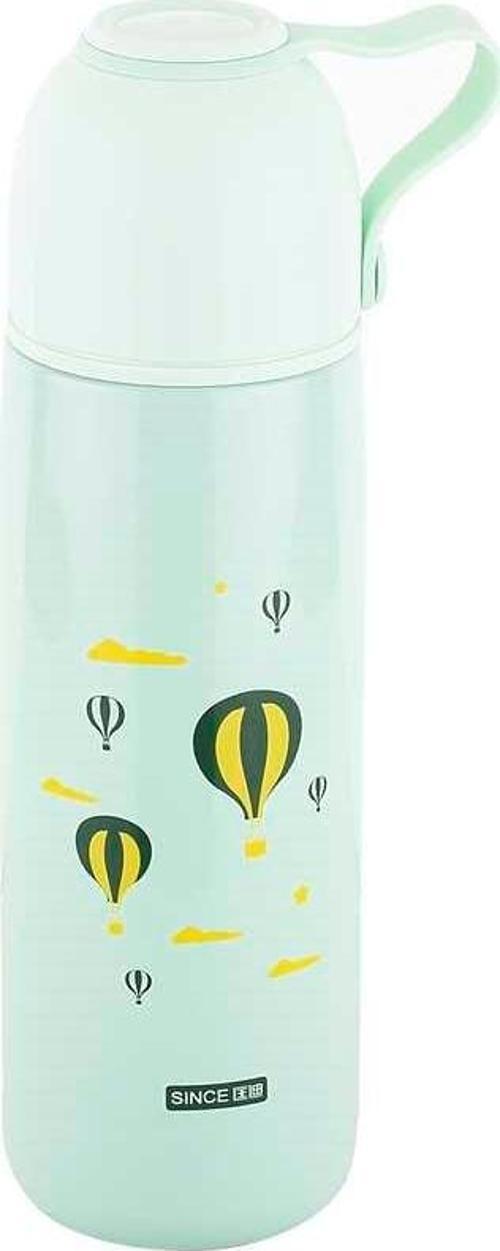 Okadı Yeşil Desenli Paslanmaz Çelik Termos 400ml