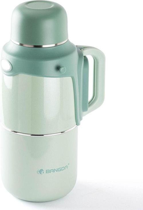 Yeşil Askılı Ve Tutacaklı Paslanmaz Çelik Termos 1.5l