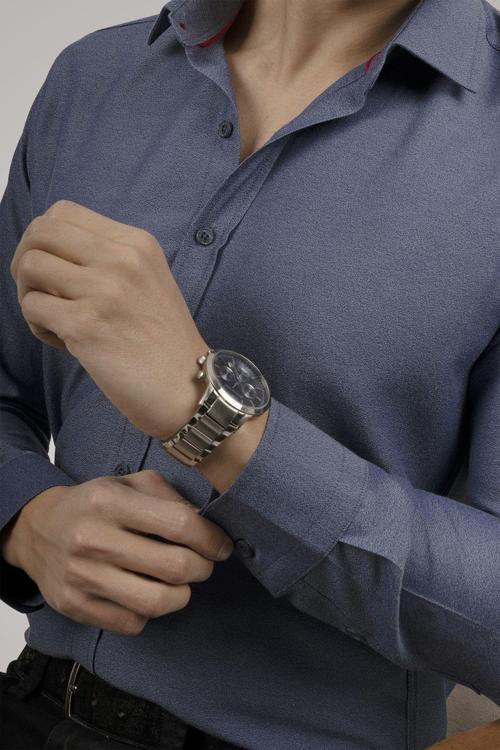 Kraliyet Mavisi Slimfit Erkek Gömlek