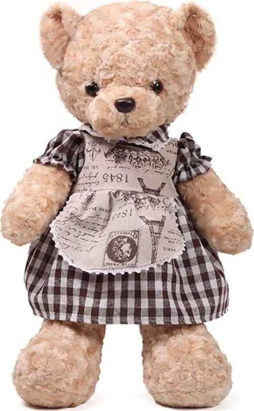 Kıyafetli Ayı 60 CM Figür Peluş Oyuncak - Büyük Peluş Oyuncak - TGS-P202590