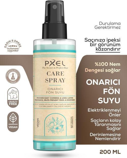 Çift Fazlı Isı Koruyucu Onarıcı Fön Suyu 200 ML | Tüm Saç Tipleri | Vegan, Durulanmayan Saç Bakım Spreyi