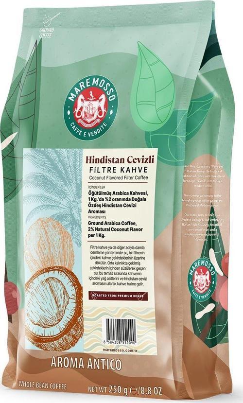 Hindistan Cevizi Aromalı Filtre Kahve 250 Gr.