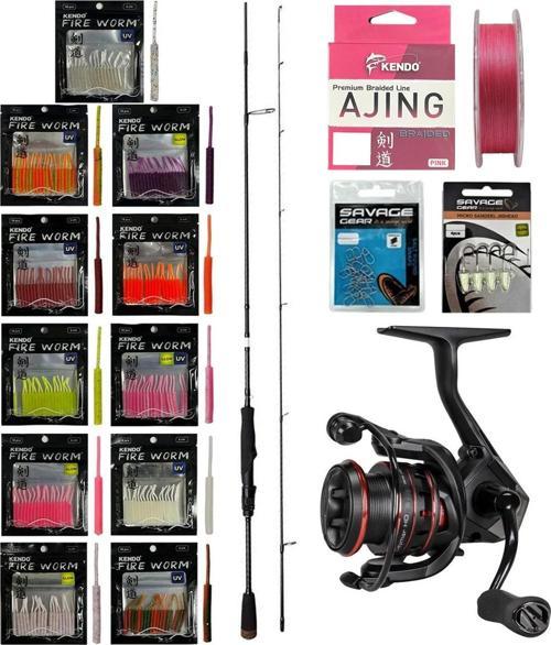 YekOutdoor ULTRA LRF Seti Savage Gear SG2 Ultra Light Game 2.13M 2-10GR &Okuma Ceymar CHD-2500A Olta Makinesi