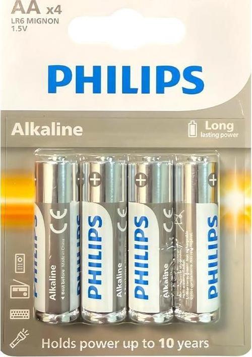 Alkalin AA Kalem Pil 1.5V 4lü Blister Paket LR6A4B