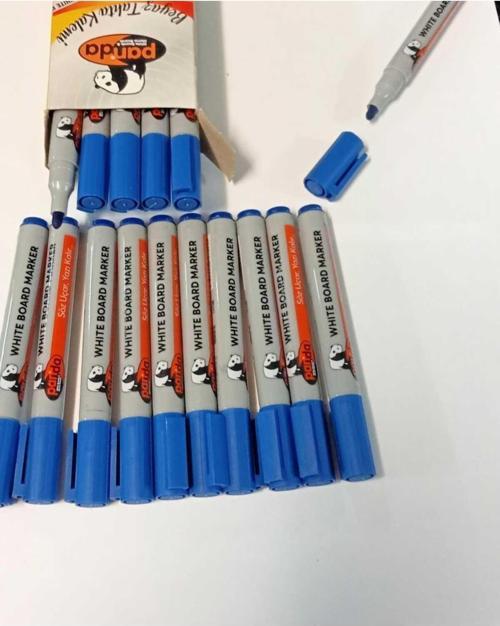 Beyaz Yazı Tahtası Kalemleri Kalem Seti 20 Adet Mavi/Silgi Hediye