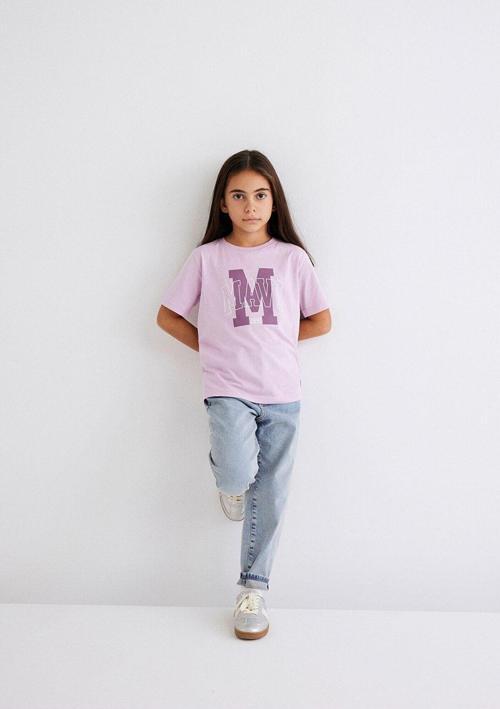 Logo Baskılı Pembe Tişört Regular Fit / Normal Kesim 7610222-70505