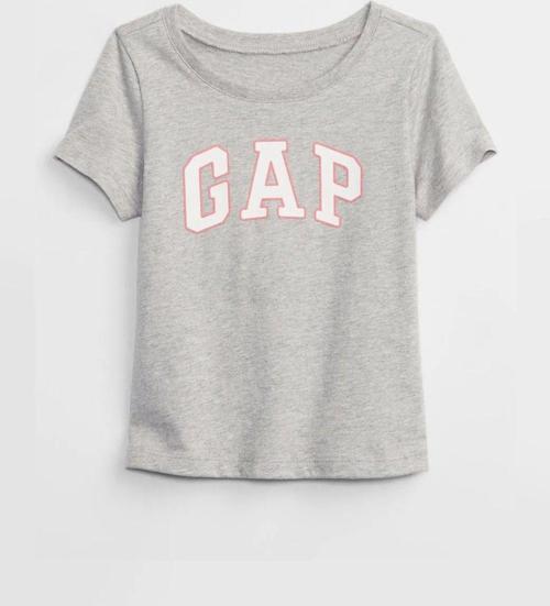 Kız Bebek Logo T-Shirt Gri
