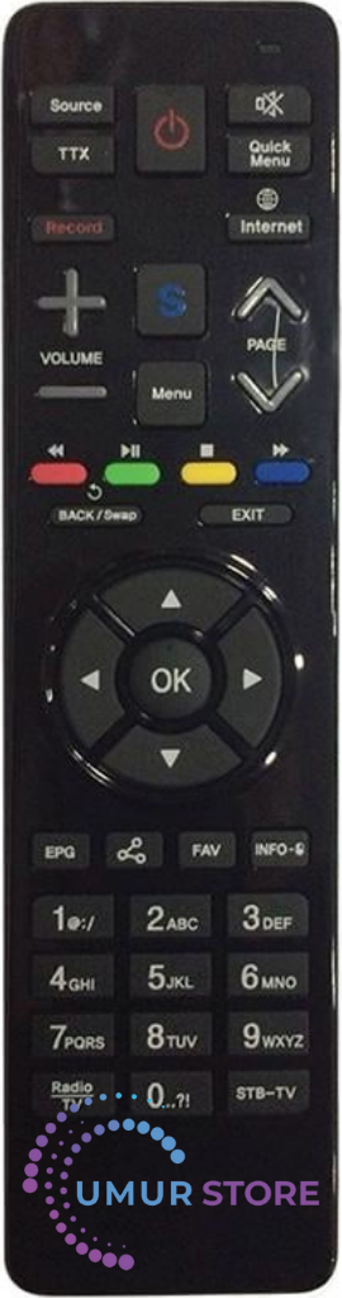 2S Tuşlu LCD Led Uydu Kumandası