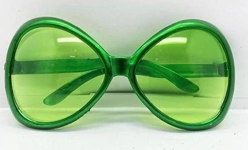 Yeşil Renk Yeşilçam Nostalji 80li Yıllar 90lı Yıllar Parti Gözlüğü  7x16 cm