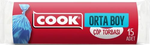 Kokusuz Orta Boy Çöp Torbası 55X60 cm 25 Paket x 15 Li Rulo
