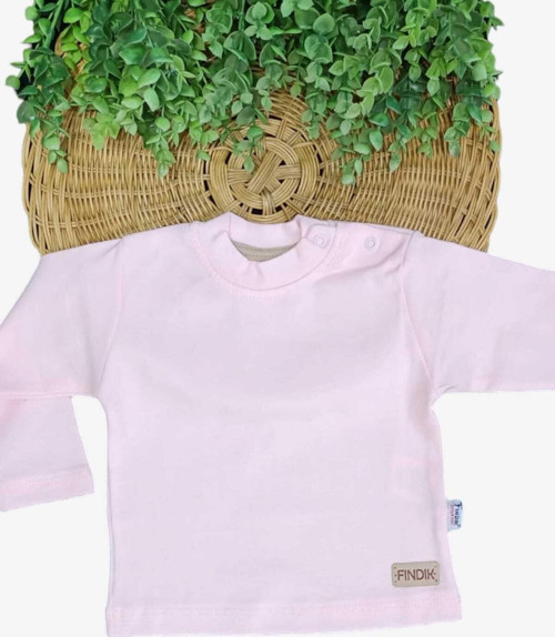 Unisex Bebek Badi Omuzdan Çıtçıtlı Pamuklu Düz Renk Aylık Body