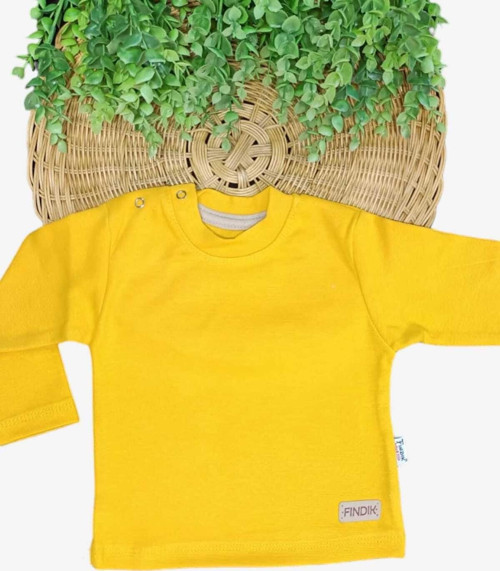 Unisex Bebek Badi Omuzdan Çıtçıtlı Pamuklu Düz Renk Aylık Body