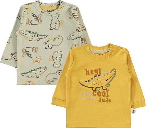 Erkek Bebek 2'li Sweatshirt 6-18 Ay Hardal