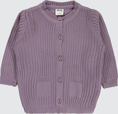 Bebek Triko Hırka 6-18 Ay Leylak Lila