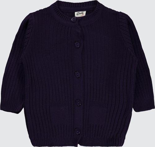 Bebek Triko Hırka 6-18 Ay Pancar Moru