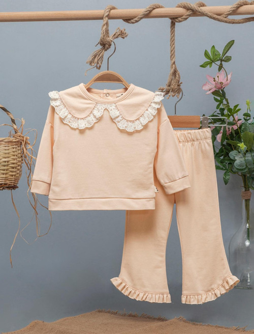 Kız Bebek Takım 6-18 Ay Somon
