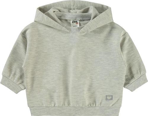 Erkek Bebek Kapüşonlu Sweatshirt 6-18 Ay Karmelanj