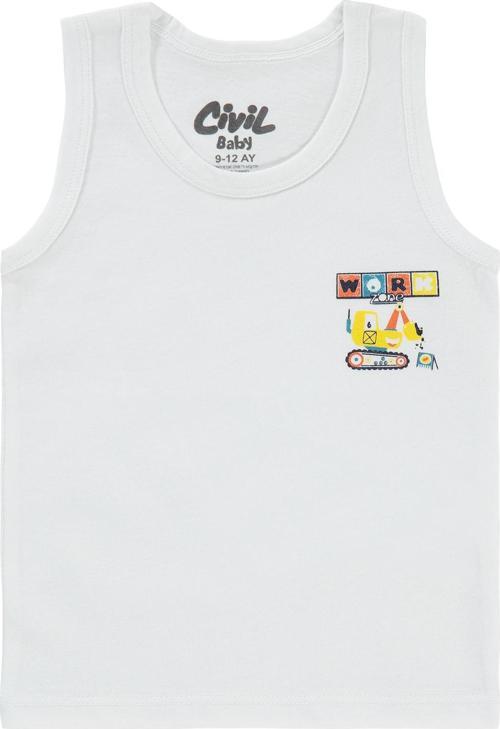 Erkek Bebek Atlet 9-18 Ay Beyaz