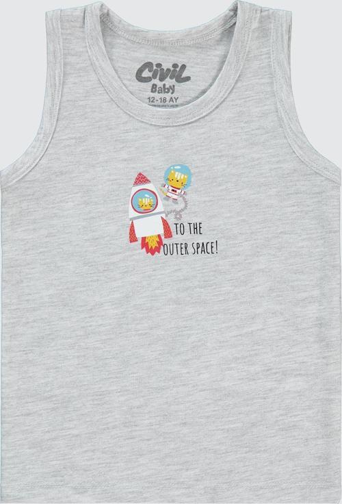 Erkek Bebek Atlet 9-18 Ay Gri